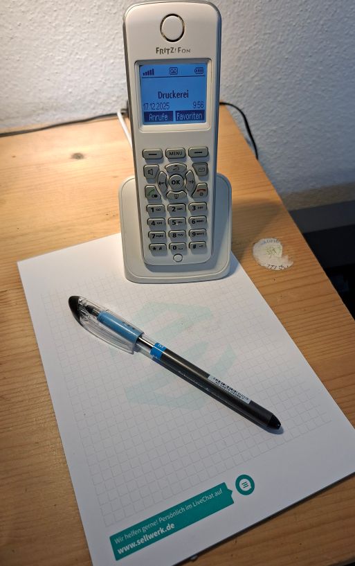 Hier nehmen Sie schnell und einfach Kontak mit der Druckerei auf.